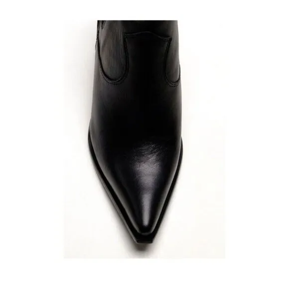 Free People Flash Chelsea Western Boots Black Size 8 US | New in Box