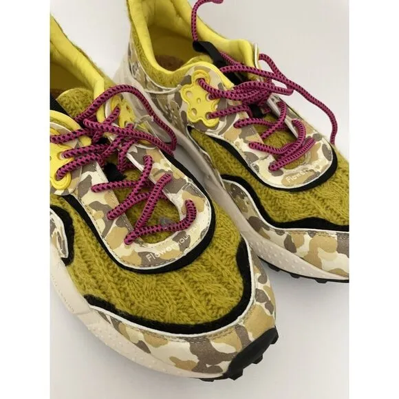 Free People Flower Mountain Cable Knit Knightly Knitted Sneakers Size 7 38 NEW