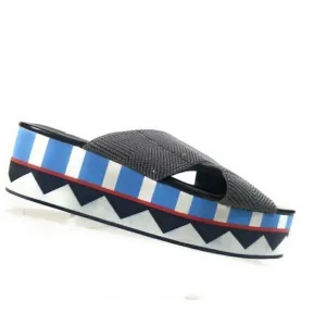 Free People Geometric Strap Platform Wedges