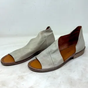 Free People Mont Blanc Leather Cut Away Sandals light grey D’orsay size 37