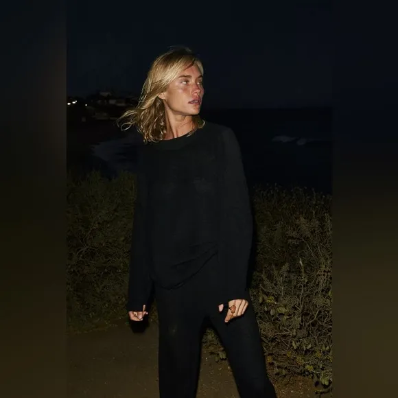 FREE PEOPLE NWT Malibu Black Set S