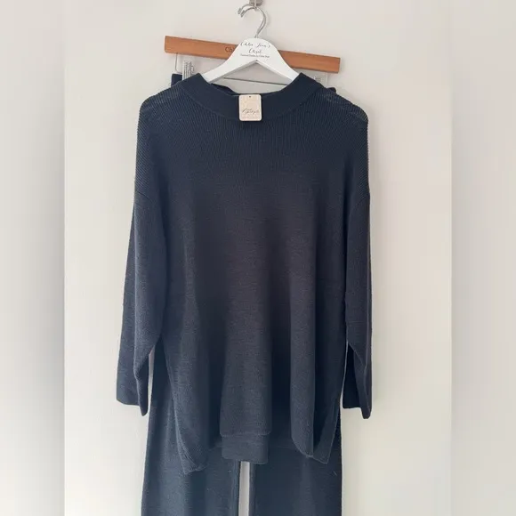 FREE PEOPLE NWT Malibu Black Set S