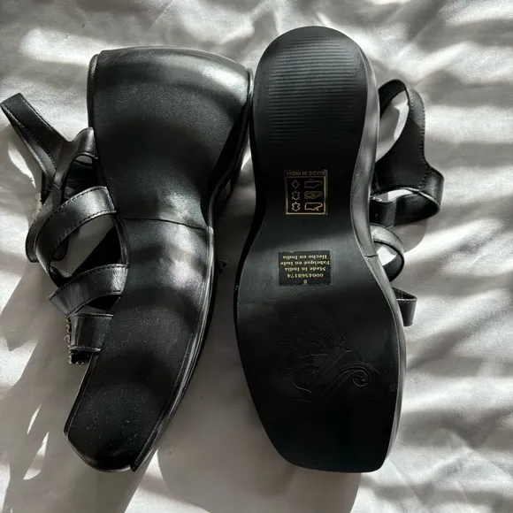 Free People Rhinestone Chunky Sandals