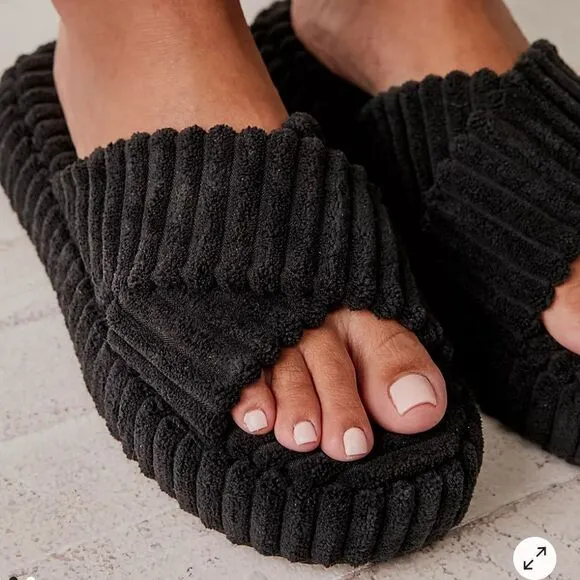 Free People Two Days In Ibiza Sandals Black 7.5 New