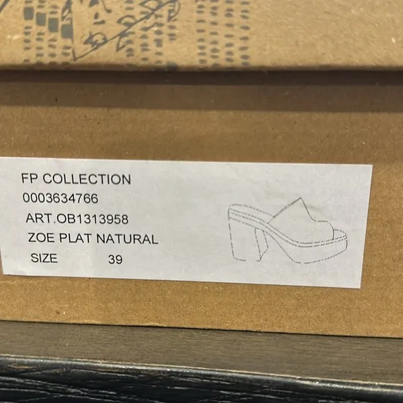 FREE PEOPLE 'Zoe' Platform Slide Sandal in Pink Size 8/39