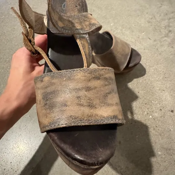 Freebird by Steve | Chunky Platform Sandals | Leather Upper Wood Bottom