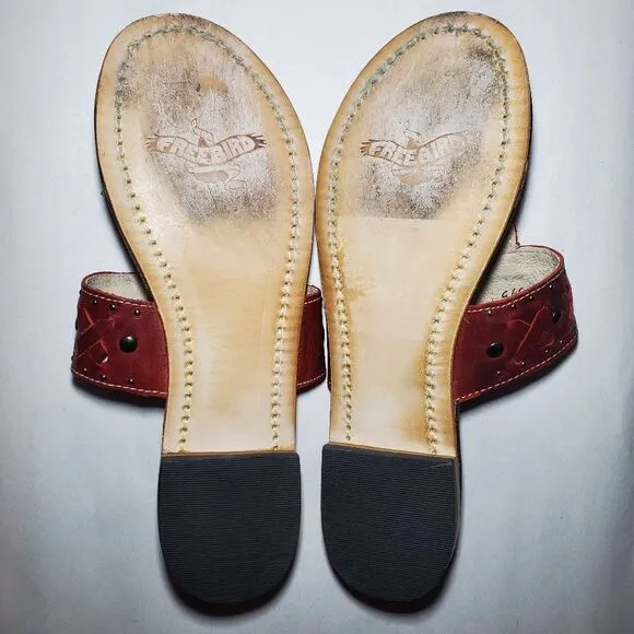 Freebird Red Shay Sandals Size 8