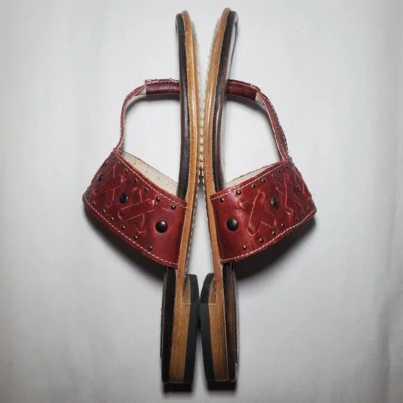 Freebird Red Shay Sandals Size 8