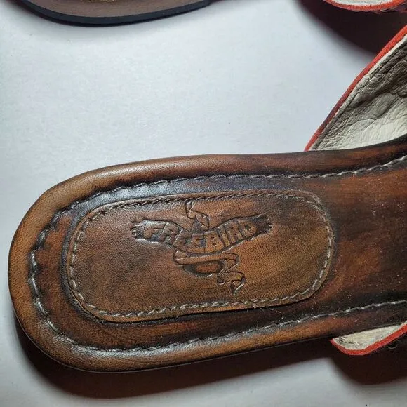 Freebird Red Shay Sandals Size 8