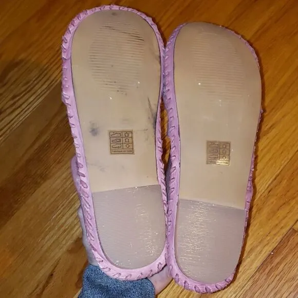 Free people Pink Leather sandals