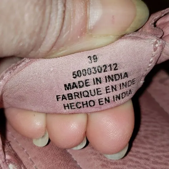 Free people Pink Leather sandals