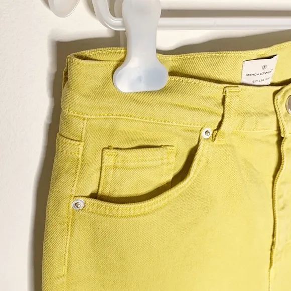 French Connection Dark citron slim ankle jeans size 6