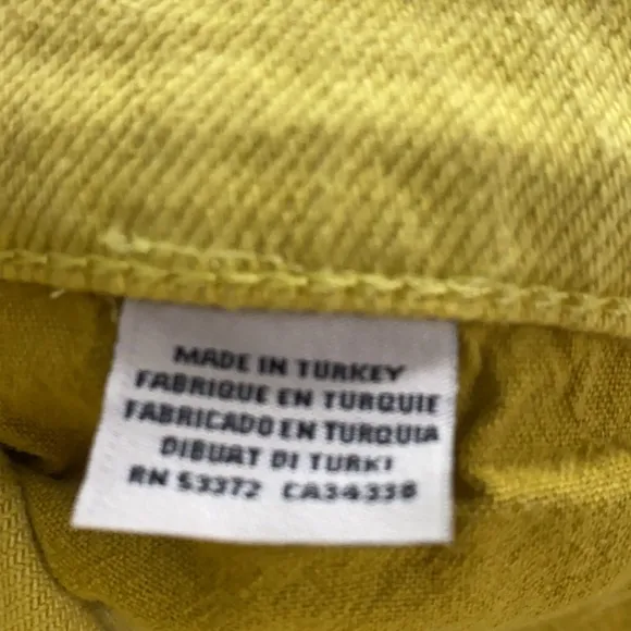 French Connection Dark citron slim ankle jeans size 6