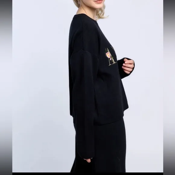 FROM PARIS FRANCE CHIC AMOUR VISCOSE BLEND SWEATER