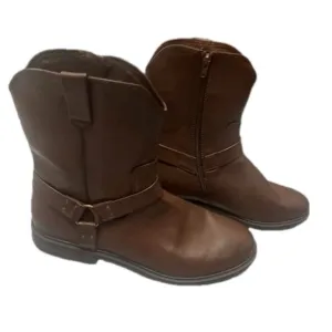 Frye &amp; Co. Men's Otis Stacked Heel Motorcycle Boots Dark Brown Size 12M Biker