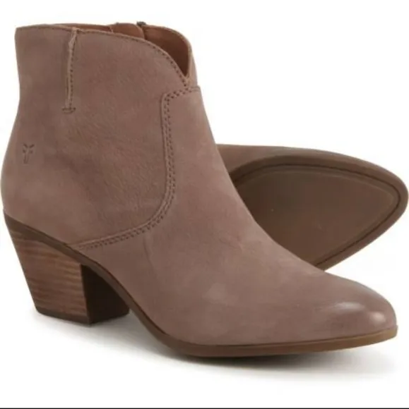 Frye boots Judith seam ankle boots toupe