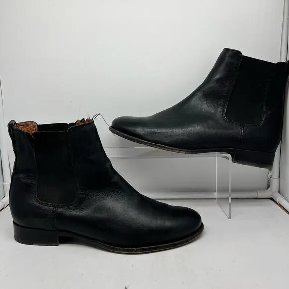 Frye Boots Womens 10 Black Chelsea Bootie Pull On