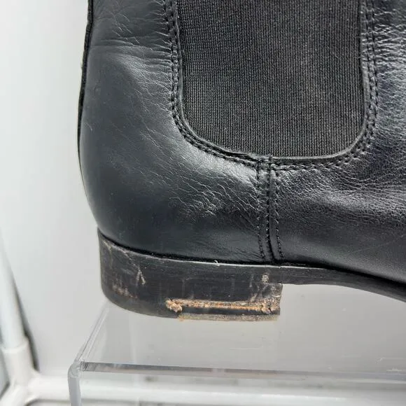 Frye Boots Womens 10 Black Chelsea Bootie Pull On
