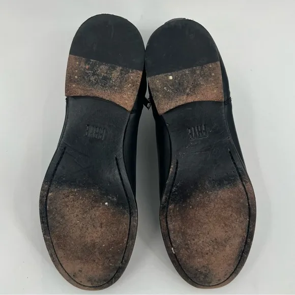 Frye Carly chelsea black leather ankle boots