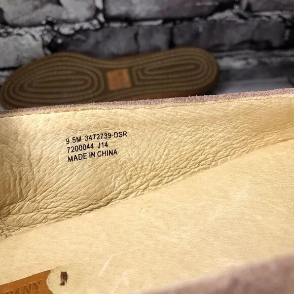 Frye Company Taupe Suede Leather Slip On Flats Shoes Women’s Sz 9.5M US/40EU.