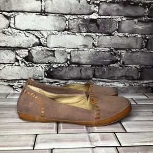 Frye Company Taupe Suede Leather Slip On Flats Shoes Women’s Sz 9.5M US/40EU.