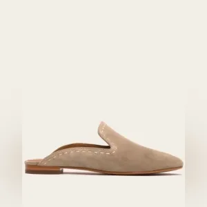 Frye Gwen Pickstitch Leather Slide Mule in Ash
