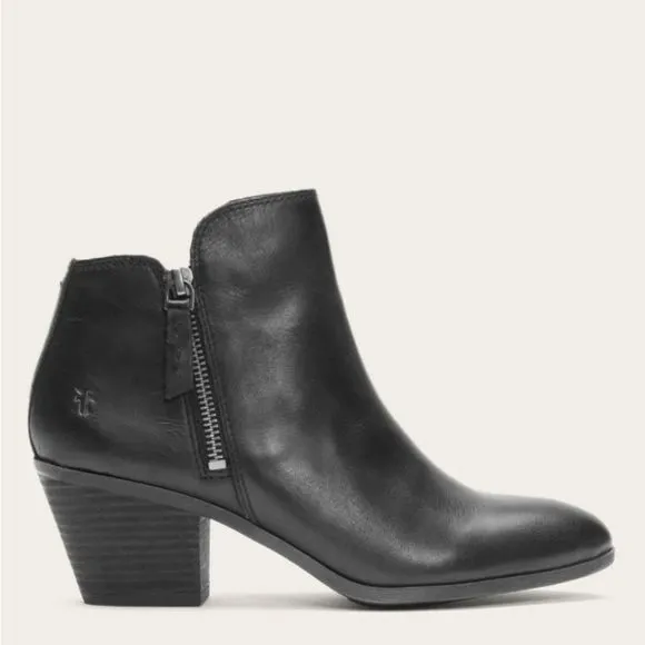 Frye Judith Zip Bootie- Black