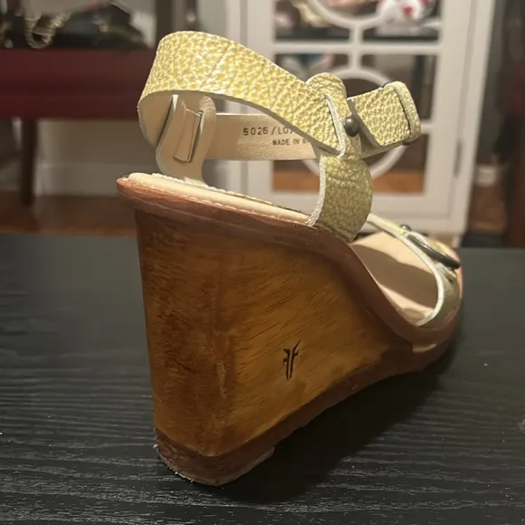 Frye Leather Wedge Sandals