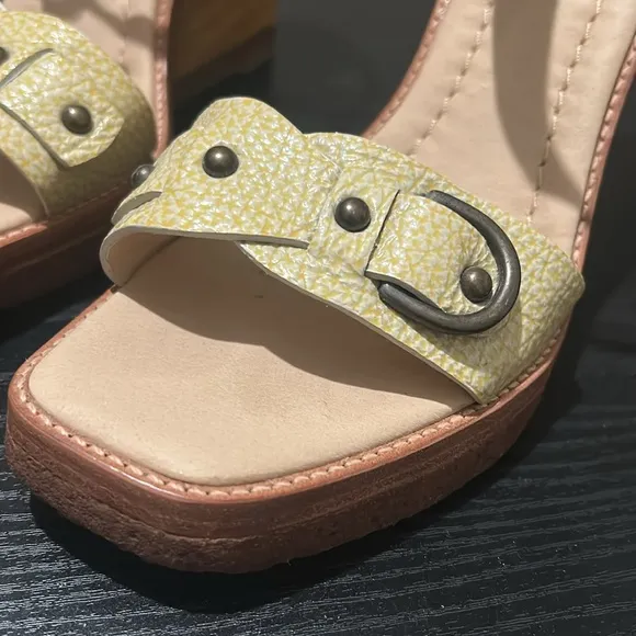 Frye Leather Wedge Sandals