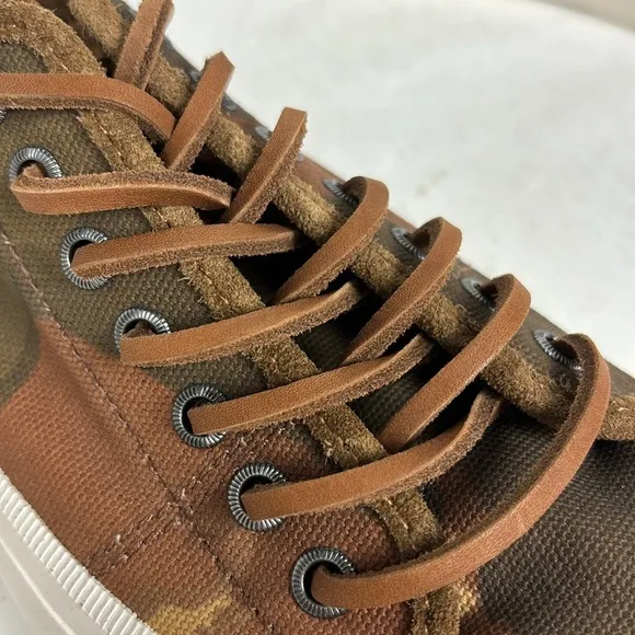 FRYE Ludlow Low Camo Canvas Lace up Sneakers