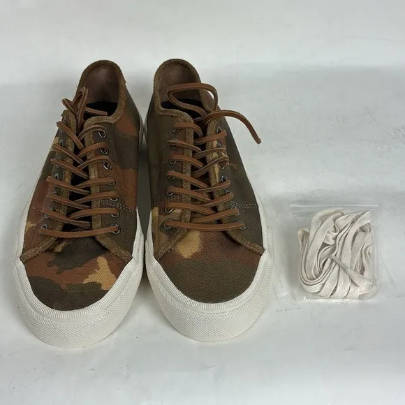 FRYE Ludlow Low Camo Canvas Lace up Sneakers