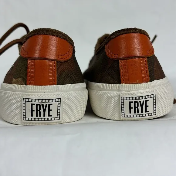 FRYE Ludlow Low Camo Canvas Lace up Sneakers