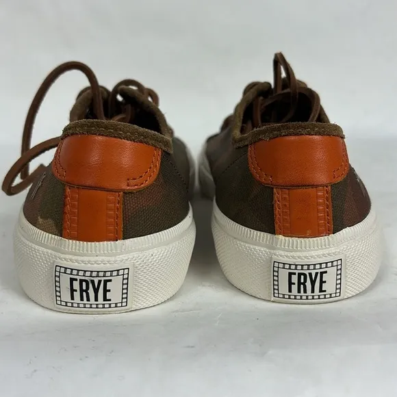 FRYE Ludlow Low Camo Canvas Lace up Sneakers