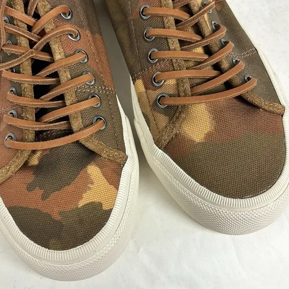 FRYE Ludlow Low Camo Canvas Lace up Sneakers