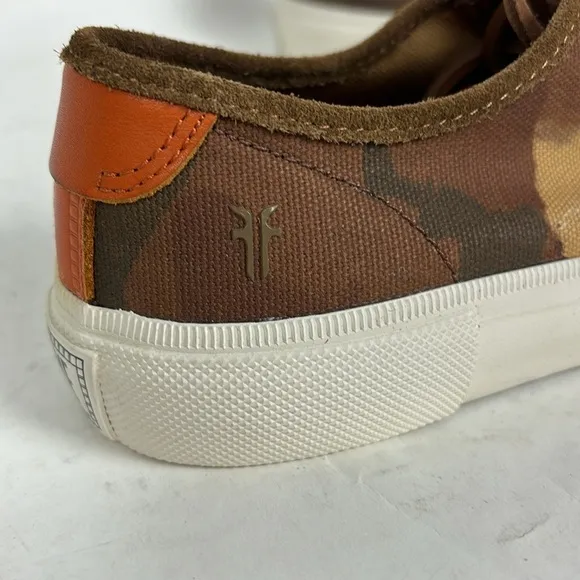 FRYE Ludlow Low Camo Canvas Lace up Sneakers