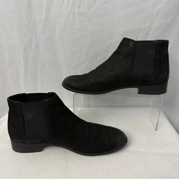 Frye Mallory Chelsea Leather Black Boots