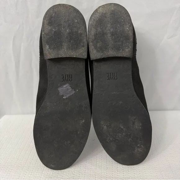 Frye Mallory Chelsea Leather Black Boots