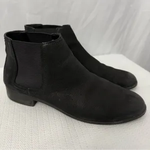 Frye Mallory Chelsea Leather Black Boots