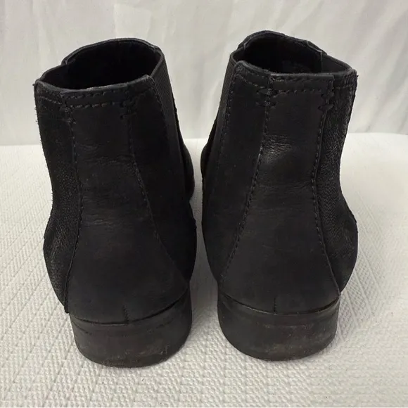 Frye Mallory Chelsea Leather Black Boots