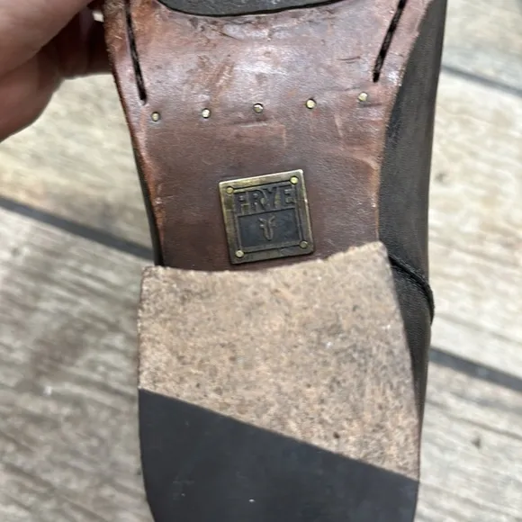 Fyre‎ Women’s Dark Brown Leather Lynn Moto Chelsea Boots