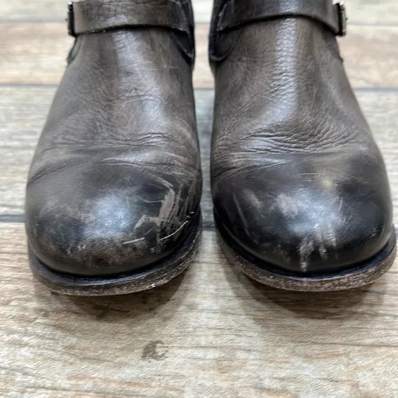 Fyre‎ Women’s Dark Brown Leather Lynn Moto Chelsea Boots