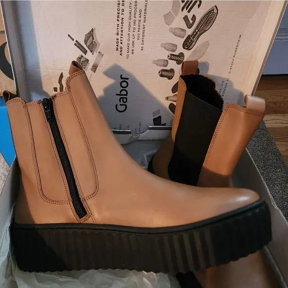 GABOR NEW CALF MICRO BOOTS 👢 SIZE 9.5 NIB