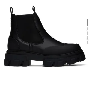 Ganni Black Chelsea Boots Low