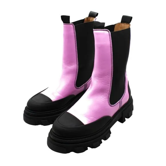 Ganni Women's Platform Chelsea Boots
