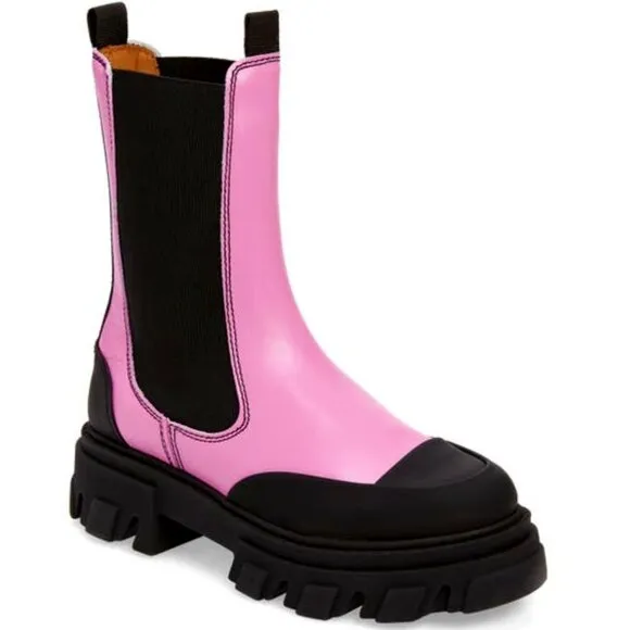 Ganni Women's Platform Chelsea Boots