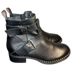 Gentle Souls by Kenneth Cole Women's Moto Black Ankle Boots | 8.5