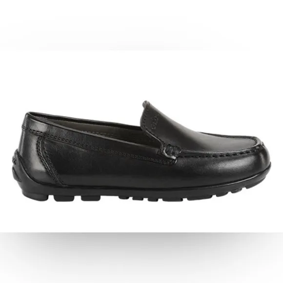 GEOX FAST MOCASSIN PREMIUM LEATHER PLAIN SLIP ON LOAFERS