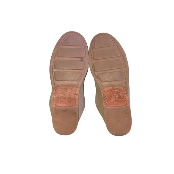 G.H. Bass &amp; CO. Weejuns Kensington Taupe Suede Slip-On Penny Loafers