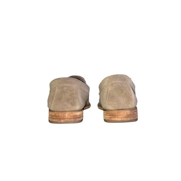 G.H. Bass &amp; CO. Weejuns Kensington Taupe Suede Slip-On Penny Loafers