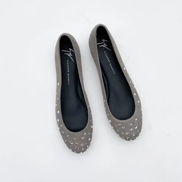 Giuseppe Zanotti Crystal Embellished Flats